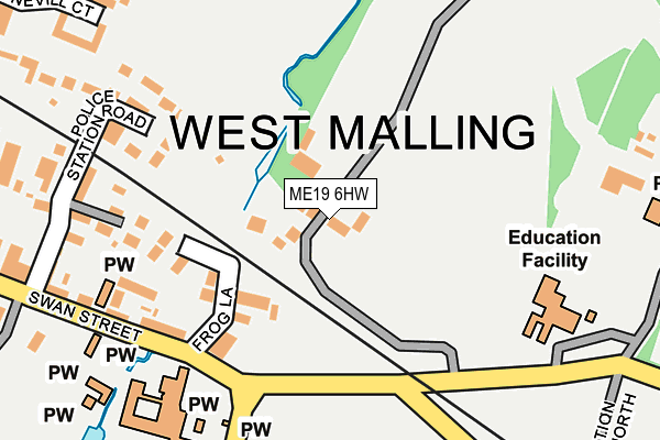 ME19 6HW map - OS OpenMap – Local (Ordnance Survey)