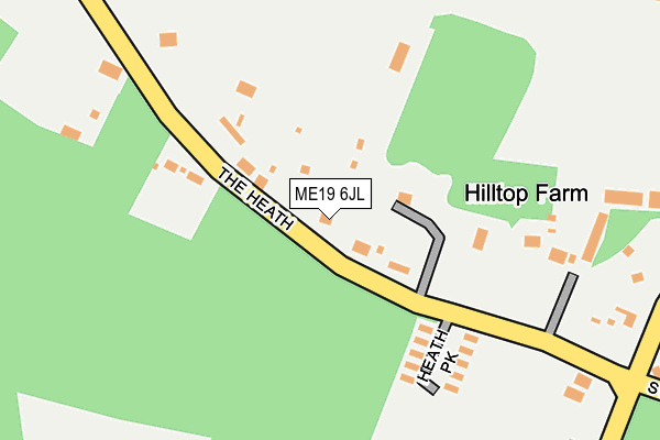 ME19 6JL map - OS OpenMap – Local (Ordnance Survey)