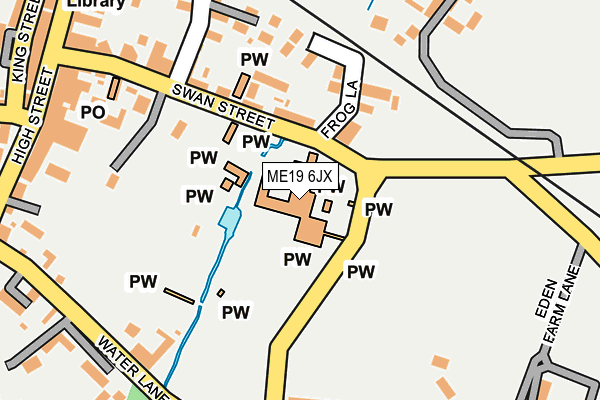 ME19 6JX map - OS OpenMap – Local (Ordnance Survey)