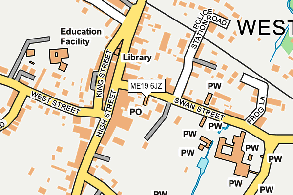 ME19 6JZ map - OS OpenMap – Local (Ordnance Survey)