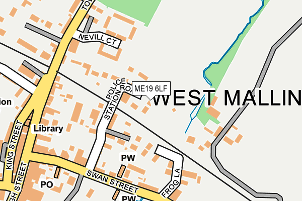 ME19 6LF map - OS OpenMap – Local (Ordnance Survey)