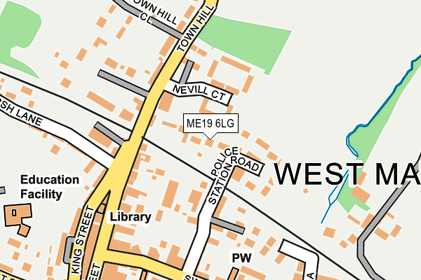 ME19 6LG map - OS OpenMap – Local (Ordnance Survey)