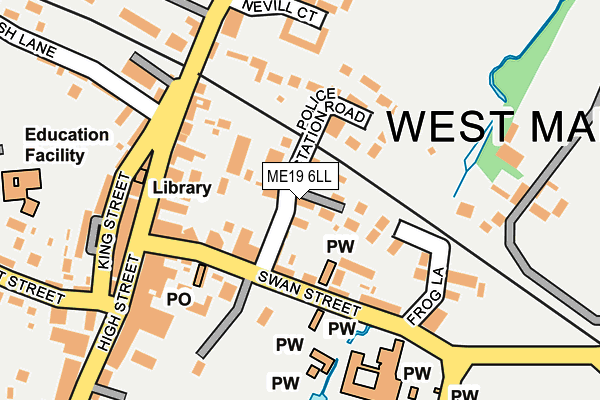 ME19 6LL map - OS OpenMap – Local (Ordnance Survey)