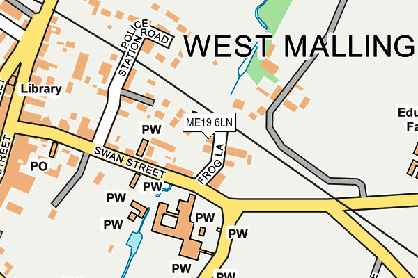 ME19 6LN map - OS OpenMap – Local (Ordnance Survey)