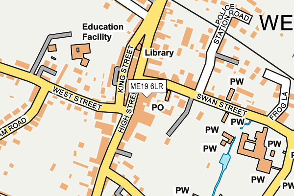 ME19 6LR map - OS OpenMap – Local (Ordnance Survey)