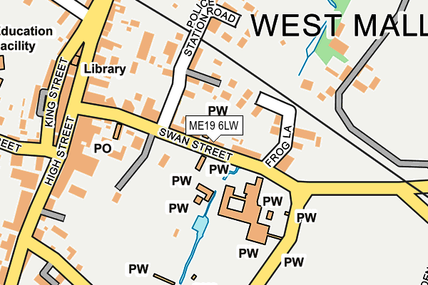 ME19 6LW map - OS OpenMap – Local (Ordnance Survey)