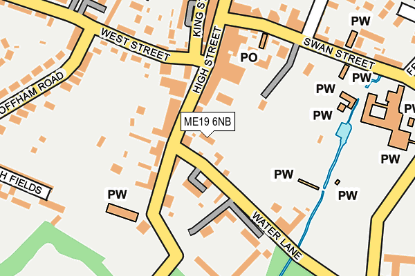 ME19 6NB map - OS OpenMap – Local (Ordnance Survey)