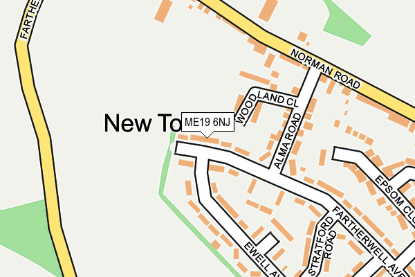 ME19 6NJ map - OS OpenMap – Local (Ordnance Survey)