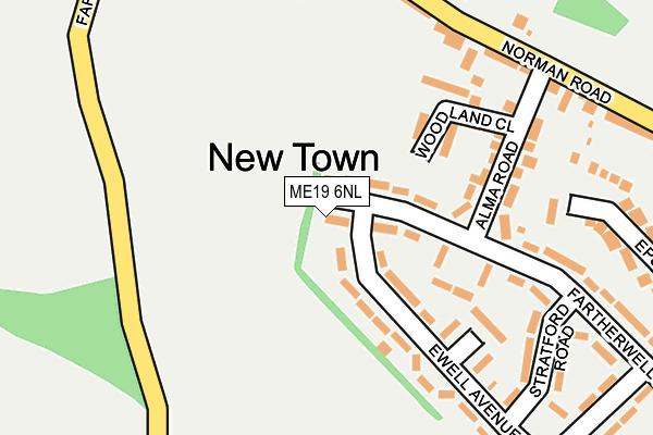 ME19 6NL map - OS OpenMap – Local (Ordnance Survey)