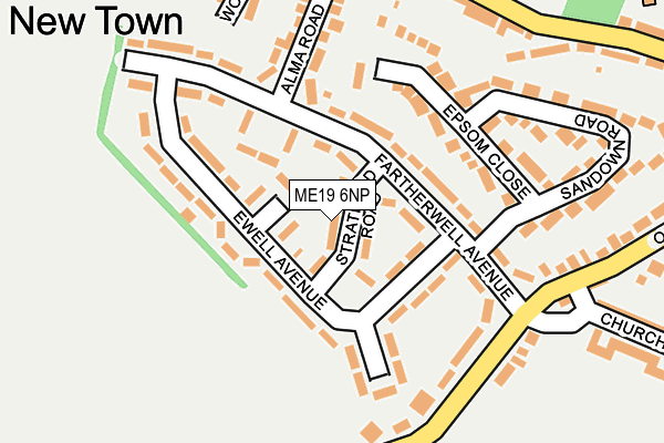 ME19 6NP map - OS OpenMap – Local (Ordnance Survey)