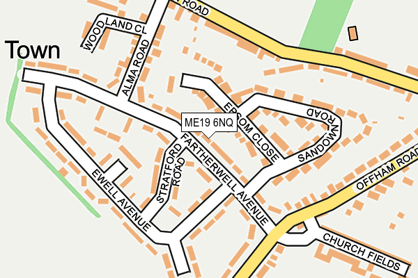 ME19 6NQ map - OS OpenMap – Local (Ordnance Survey)