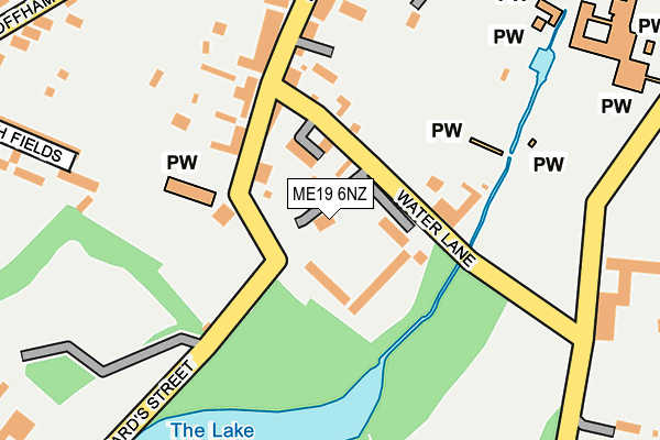 ME19 6NZ map - OS OpenMap – Local (Ordnance Survey)