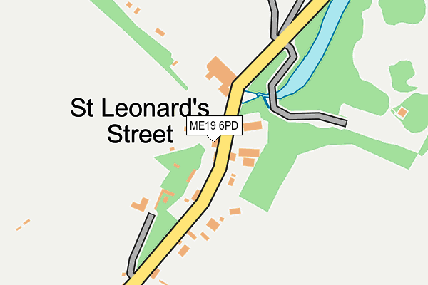 ME19 6PD map - OS OpenMap – Local (Ordnance Survey)