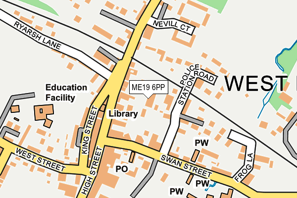 ME19 6PP map - OS OpenMap – Local (Ordnance Survey)