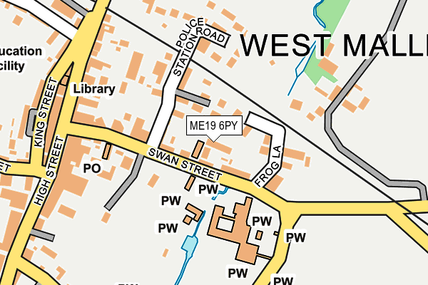 ME19 6PY map - OS OpenMap – Local (Ordnance Survey)