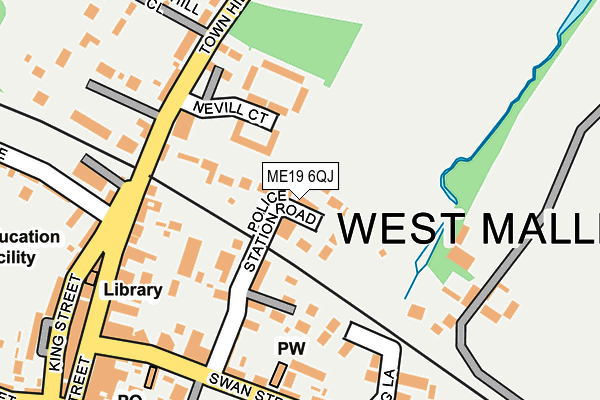 ME19 6QJ map - OS OpenMap – Local (Ordnance Survey)