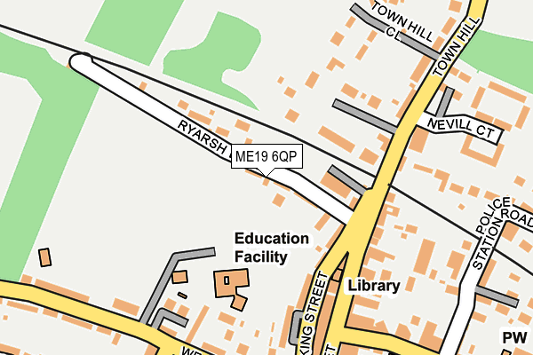 ME19 6QP map - OS OpenMap – Local (Ordnance Survey)