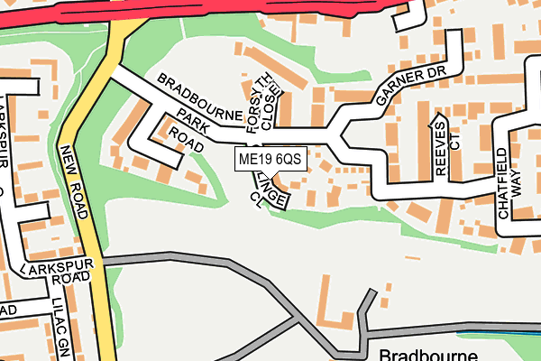 ME19 6QS map - OS OpenMap – Local (Ordnance Survey)