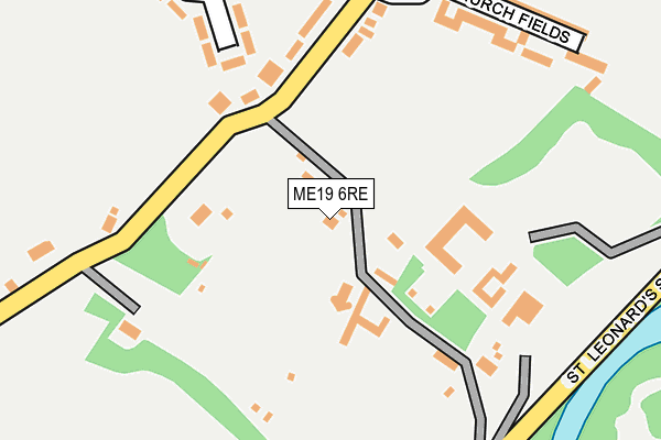 ME19 6RE map - OS OpenMap – Local (Ordnance Survey)