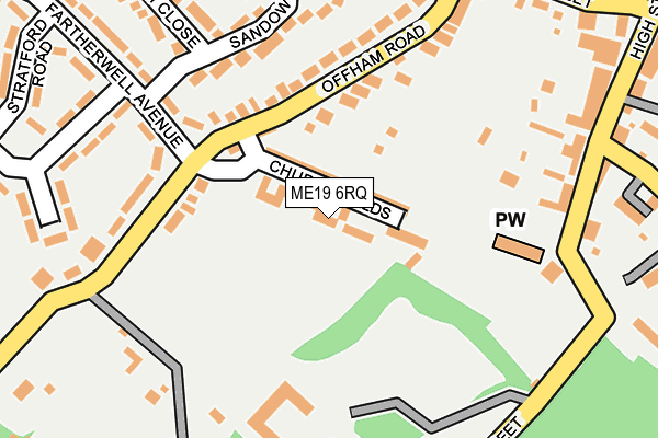 ME19 6RQ map - OS OpenMap – Local (Ordnance Survey)