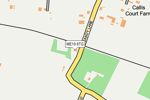 ME19 6TG map - OS OpenMap – Local (Ordnance Survey)