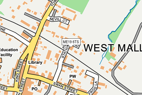 ME19 6TS map - OS OpenMap – Local (Ordnance Survey)