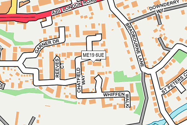 ME19 6UE map - OS OpenMap – Local (Ordnance Survey)