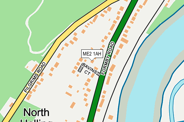 ME2 1AH map - OS OpenMap – Local (Ordnance Survey)