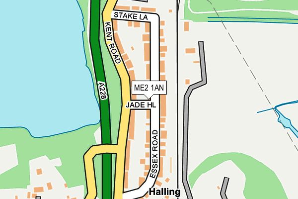 ME2 1AN map - OS OpenMap – Local (Ordnance Survey)