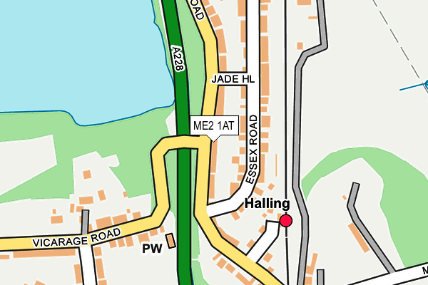 ME2 1AT map - OS OpenMap – Local (Ordnance Survey)