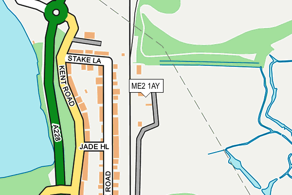 ME2 1AY map - OS OpenMap – Local (Ordnance Survey)