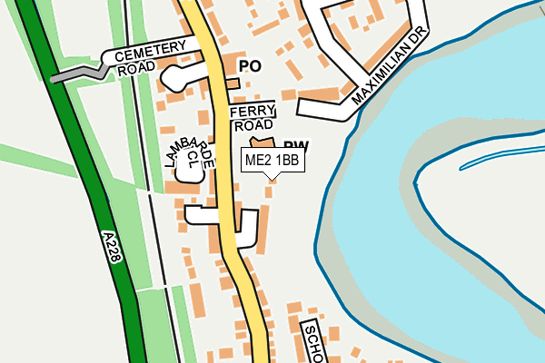 ME2 1BB map - OS OpenMap – Local (Ordnance Survey)
