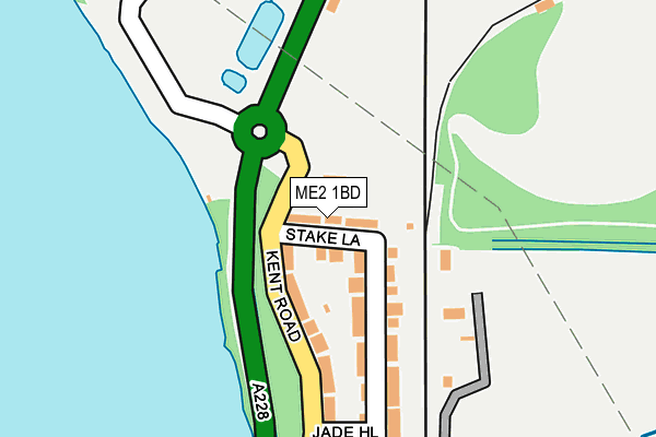ME2 1BD map - OS OpenMap – Local (Ordnance Survey)