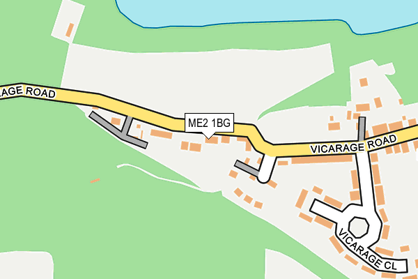 ME2 1BG map - OS OpenMap – Local (Ordnance Survey)