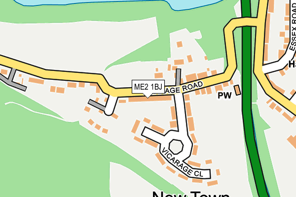 ME2 1BJ map - OS OpenMap – Local (Ordnance Survey)