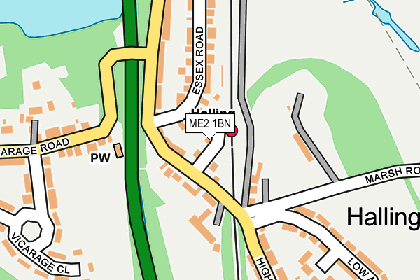 ME2 1BN map - OS OpenMap – Local (Ordnance Survey)