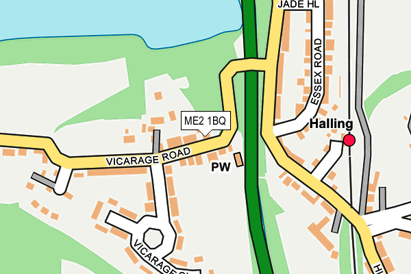 ME2 1BQ map - OS OpenMap – Local (Ordnance Survey)