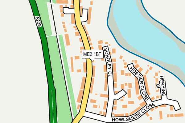 ME2 1BT map - OS OpenMap – Local (Ordnance Survey)