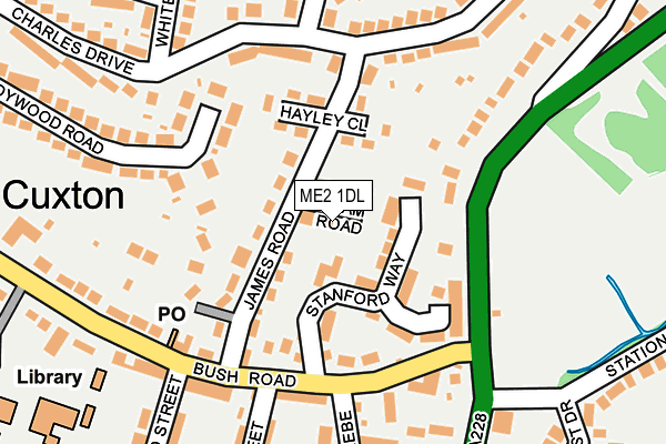 ME2 1DL map - OS OpenMap – Local (Ordnance Survey)