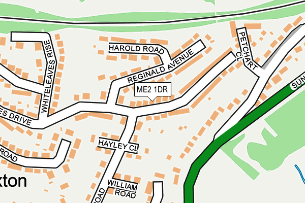 ME2 1DR map - OS OpenMap – Local (Ordnance Survey)