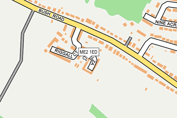 ME2 1ED map - OS OpenMap – Local (Ordnance Survey)