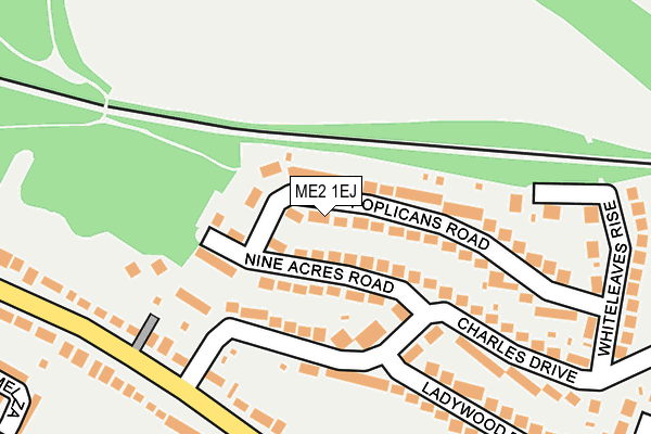 ME2 1EJ map - OS OpenMap – Local (Ordnance Survey)