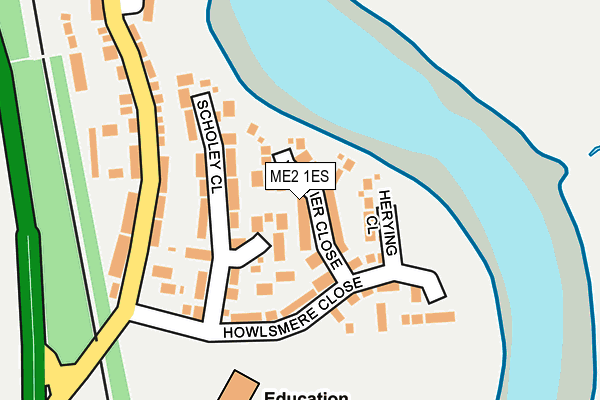 ME2 1ES map - OS OpenMap – Local (Ordnance Survey)