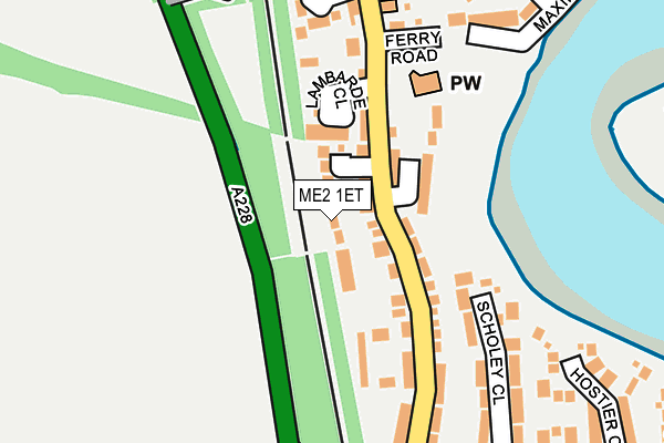 ME2 1ET map - OS OpenMap – Local (Ordnance Survey)