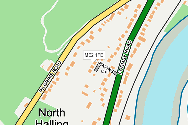 ME2 1FE map - OS OpenMap – Local (Ordnance Survey)