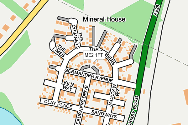 ME2 1FT map - OS OpenMap – Local (Ordnance Survey)
