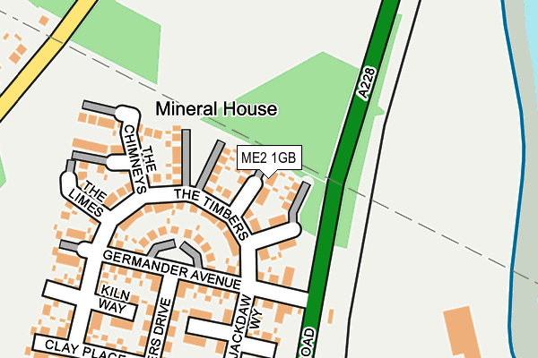 ME2 1GB map - OS OpenMap – Local (Ordnance Survey)