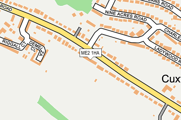 ME2 1HA map - OS OpenMap – Local (Ordnance Survey)