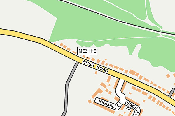 ME2 1HE map - OS OpenMap – Local (Ordnance Survey)