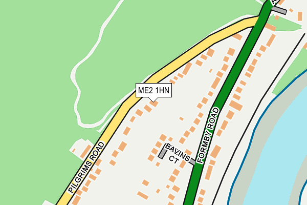 ME2 1HN map - OS OpenMap – Local (Ordnance Survey)